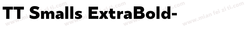 TT Smalls ExtraBold字体转换
